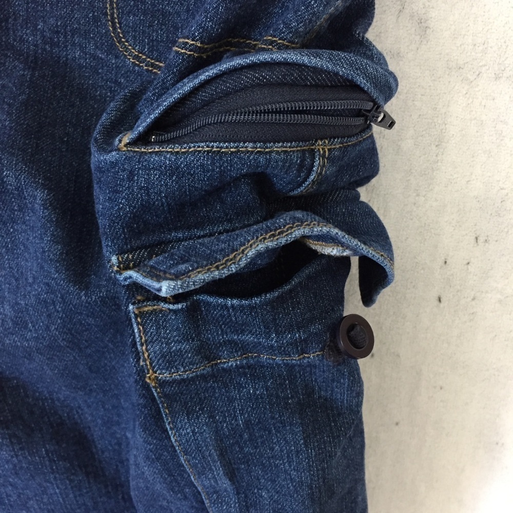 Lands End Lined Jeans Sz 16P Multiple Pockets Hiking Camping Outdoor Pants - Picture 5 of 12